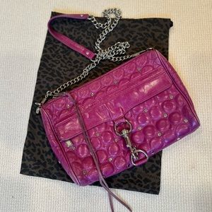 Rebecca Minkoff purple/pink quilted bag
